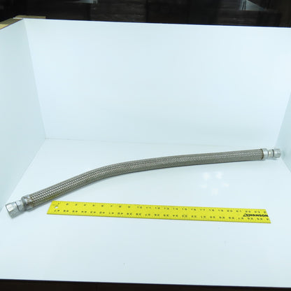 5/8" Stainless Steel Braided Hydraulic Hose 7/16" Swivel Female 36" OAL