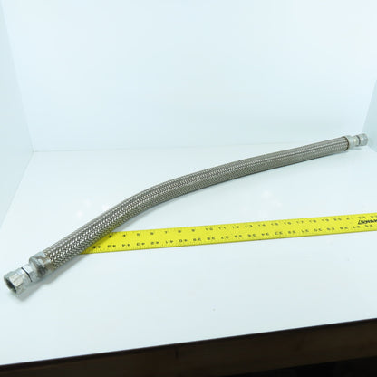 5/8" Stainless Steel Braided Hydraulic Hose 7/16" Swivel Female 36" OAL