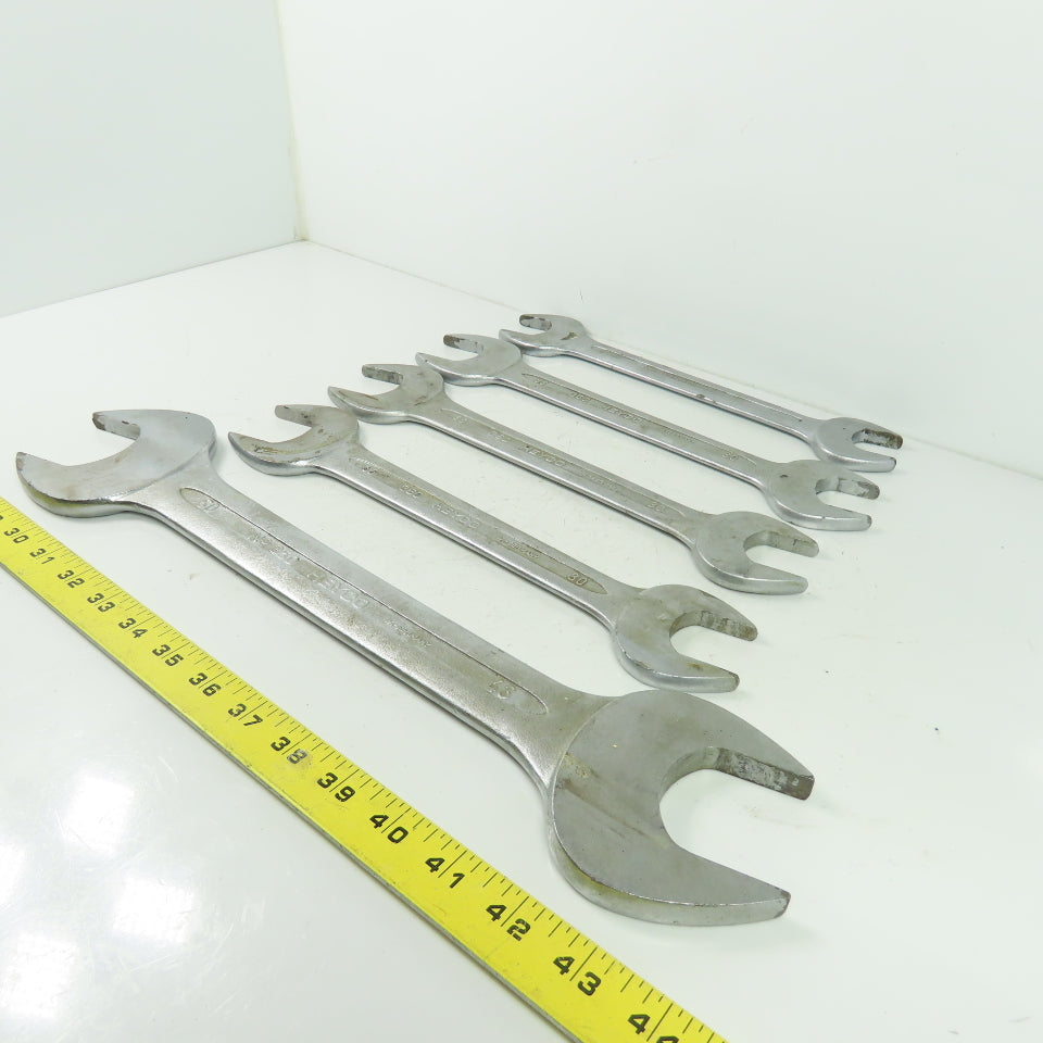 Chrom-Vanadium Heyco 50x46mm 36x30mm 32x27mm Double Open End Wrench Mixed Lot/5