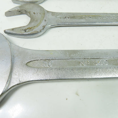 Chrom-Vanadium Heyco 50x46mm 36x30mm 32x27mm Double Open End Wrench Mixed Lot/5