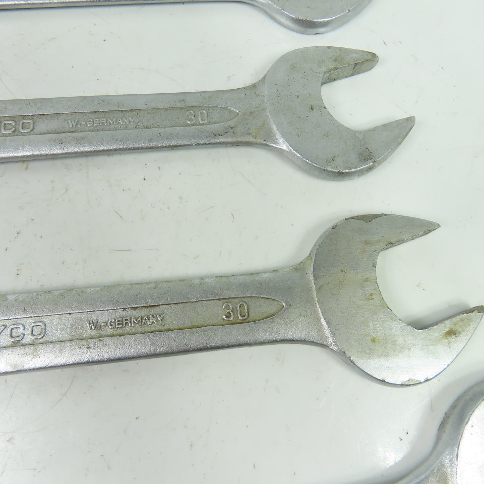 Chrom-Vanadium Heyco 50x46mm 36x30mm 32x27mm Double Open End Wrench Mixed Lot/5