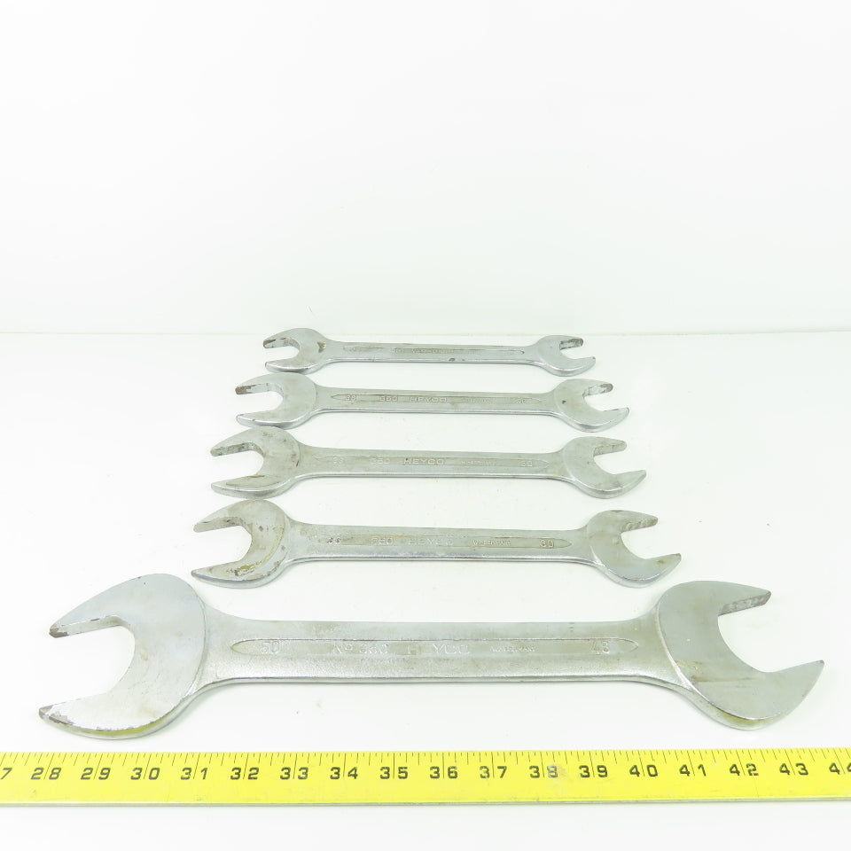 Chrom-Vanadium Heyco 50x46mm 36x30mm 32x27mm Double Open End Wrench Mixed Lot/5
