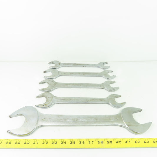 Chrom-Vanadium Heyco 50x46mm 36x30mm 32x27mm Double Open End Wrench Mixed Lot/5
