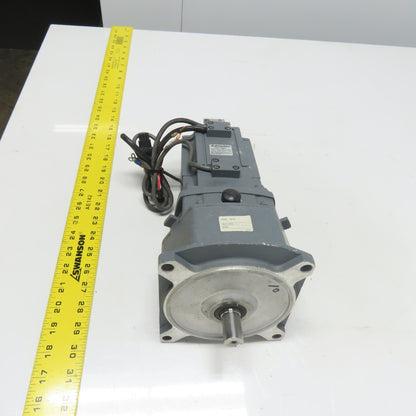 Mitsubishi HA-FF43BG1 AC Servo Gear Motor 3AC 126V 2.5A W/ GR-S-40-A 10:1 Ratio