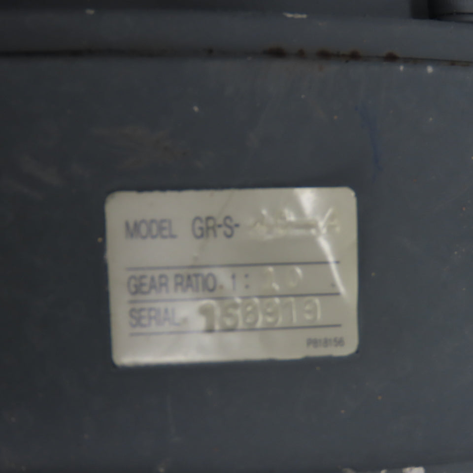Mitsubishi HA-FF43BG1 AC Servo Gear Motor 3AC 126V 2.5A W/ GR-S-40-A 10:1 Ratio