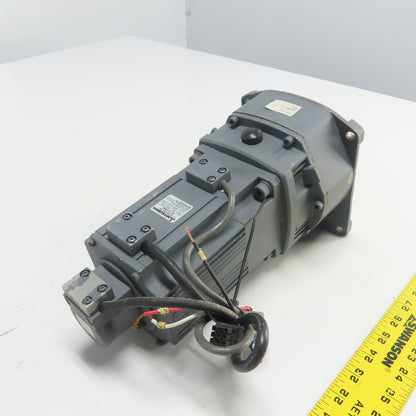 Mitsubishi HA-FF43BG1 AC Servo Gear Motor 3AC 126V 2.5A W/ GR-S-40-A 10:1 Ratio