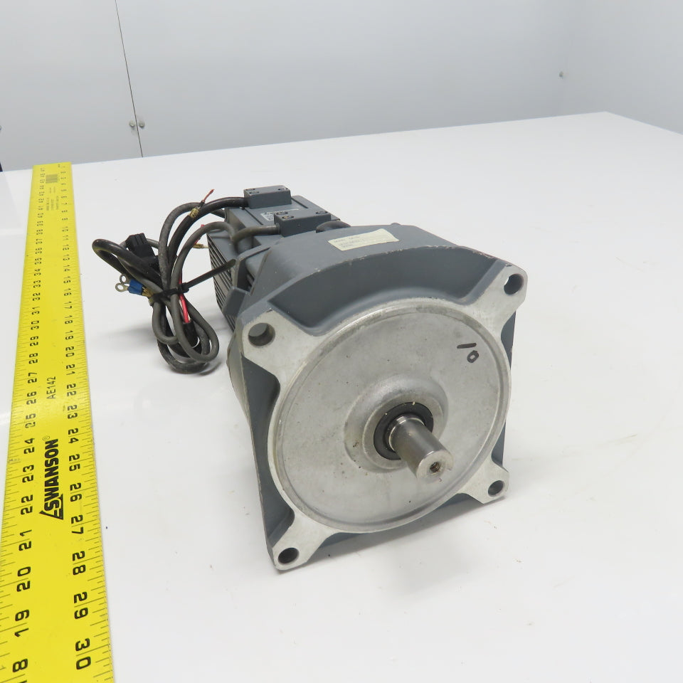 Mitsubishi HA-FF43BG1 AC Servo Gear Motor 3AC 126V 2.5A W/ GR-S-40-A 10:1 Ratio