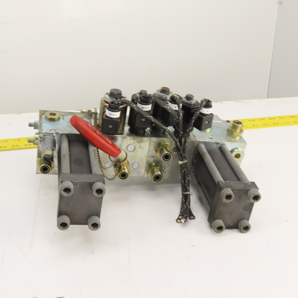 Hawe SK 7650 HMF Hydraulic Mast Control Valve Bank From Yale NTA030SBEM48TV13