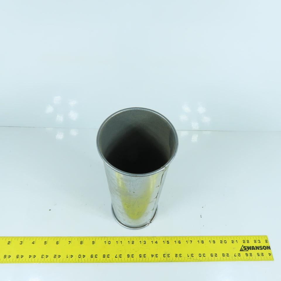 4" Rolled End Quick Connect Nordfab Style Duct Rigid Nipple Connector 11-1/4" L