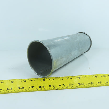 4" Rolled End Quick Connect Nordfab Style Duct Rigid Nipple Connector 11-1/4" L