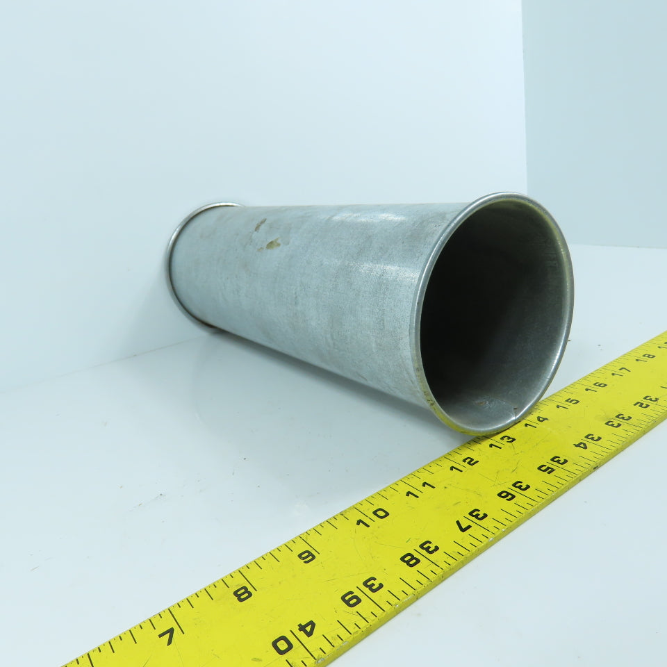 4" Rolled End Quick Connect Nordfab Style Duct Rigid Nipple Connector 11-1/4" L