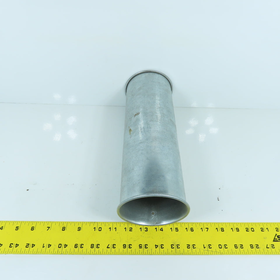 4" Rolled End Quick Connect Nordfab Style Duct Rigid Nipple Connector 11-1/4" L