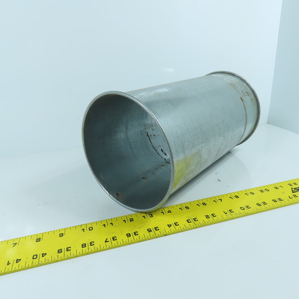 6" Rolled End Quick Connect Nordfab Style Duct Rigid Nipple Connector 11-1/4" L