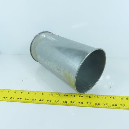 6" Rolled End Quick Connect Nordfab Style Duct Rigid Nipple Connector 11-1/4" L