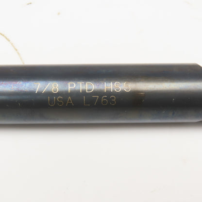 PTD 7/8" Diameter 2 Flute Twist Drill Coolant Thru 10-1/2" OAL