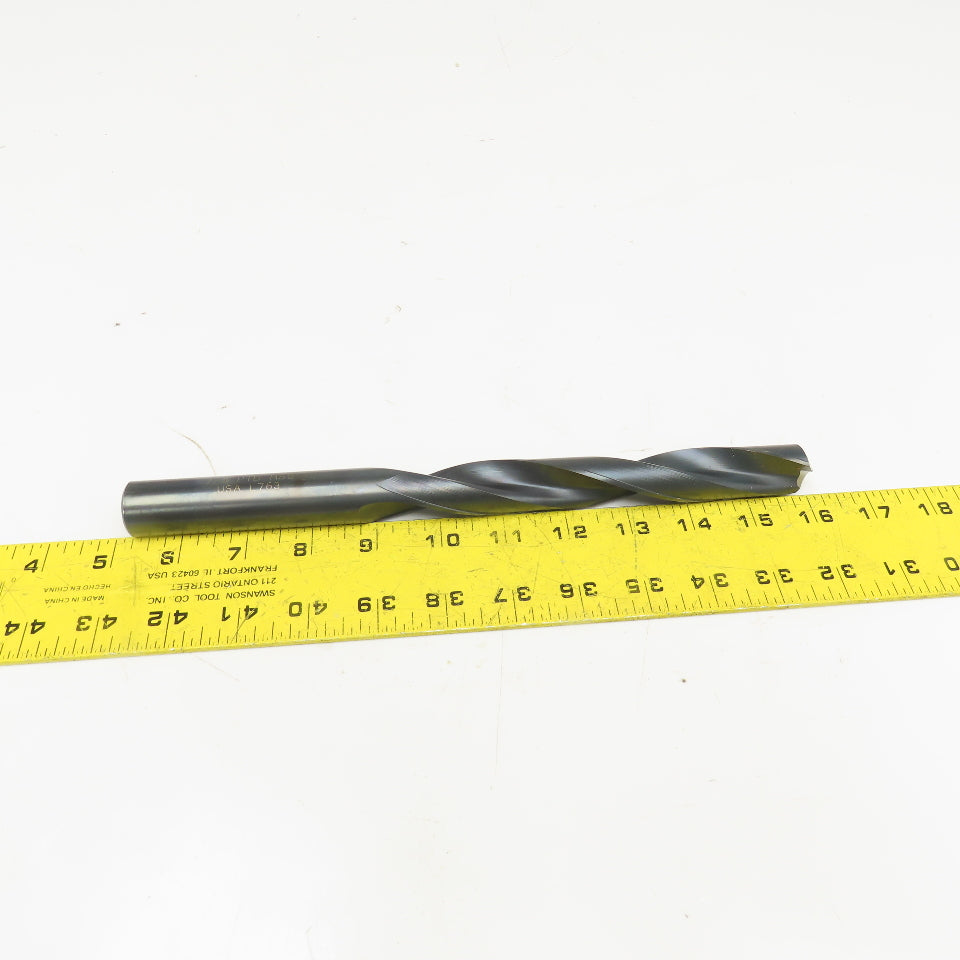 PTD 7/8" Diameter 2 Flute Twist Drill Coolant Thru 10-1/2" OAL
