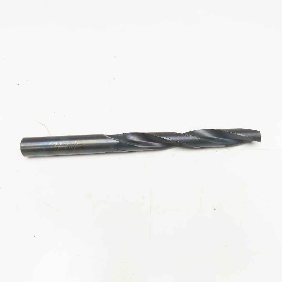 PTD 7/8" Diameter 2 Flute Twist Drill Coolant Thru 10-1/2" OAL