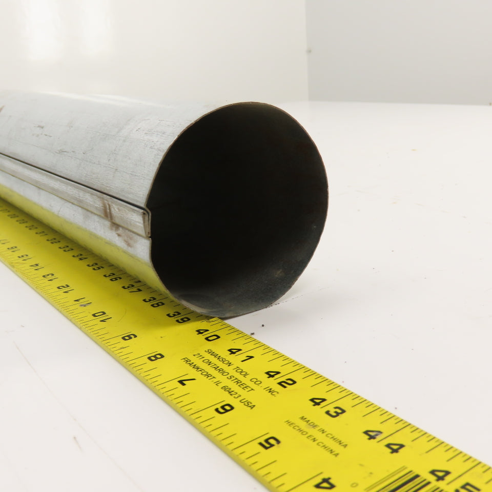 4" Nordfab Style Straight Rigid x 4" Round Machine Duct Hose Adapter 29-1/2" OAL