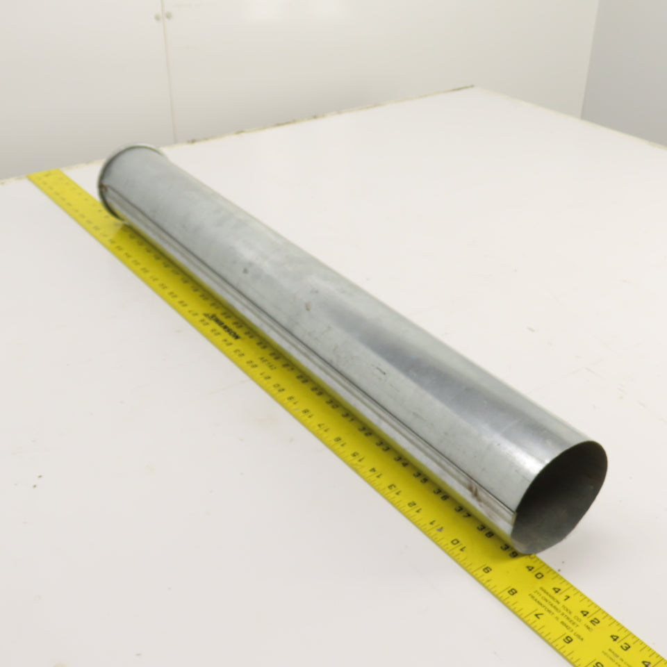 4" Nordfab Style Straight Rigid x 4" Round Machine Duct Hose Adapter 29-1/2" OAL