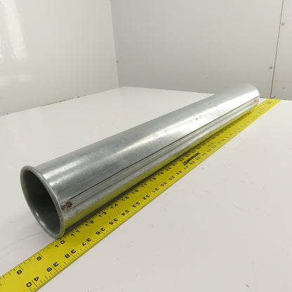 4" Nordfab Style Straight Rigid x 4" Round Machine Duct Hose Adapter 29-1/2" OAL