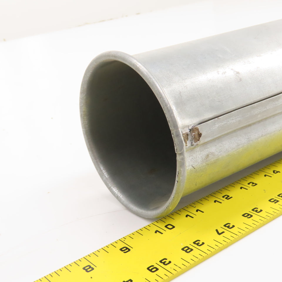 4" Nordfab Style Straight Rigid x 4" Round Machine Duct Hose Adapter 29-1/2" OAL