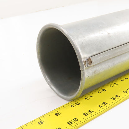 4" Nordfab Style Straight Rigid x 4" Round Machine Duct Hose Adapter 29-1/2" OAL