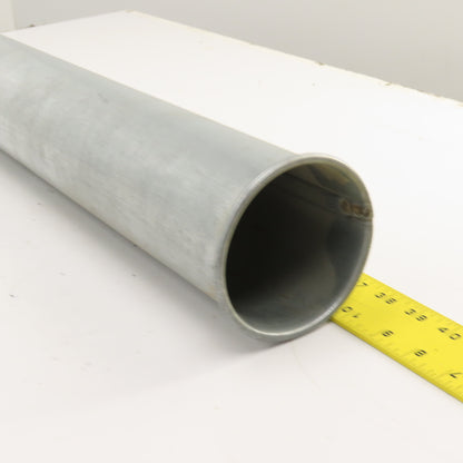 4" Nordfab Style Straight Rigid x 4" Round Machine Duct Hose Adapter 29-1/2" OAL