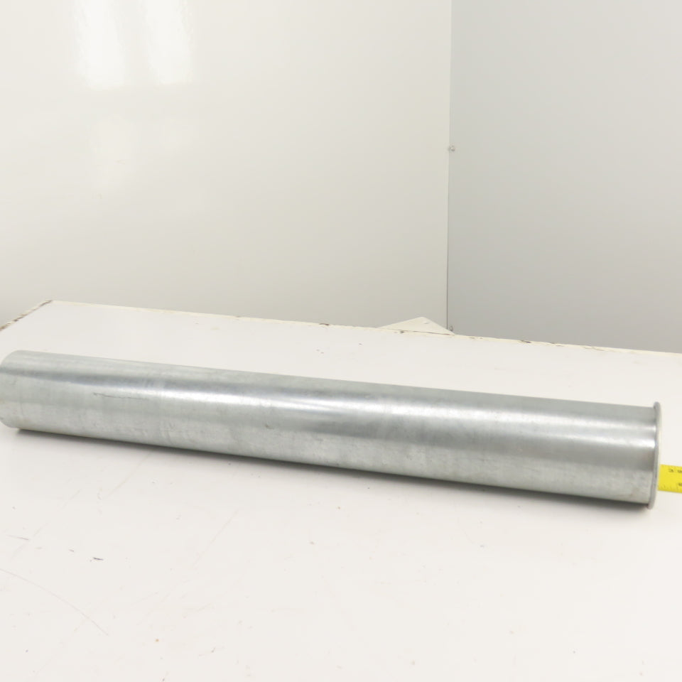 4" Nordfab Style Straight Rigid x 4" Round Machine Duct Hose Adapter 29-1/2" OAL
