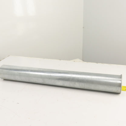 4" Nordfab Style Straight Rigid x 4" Round Machine Duct Hose Adapter 29-1/2" OAL