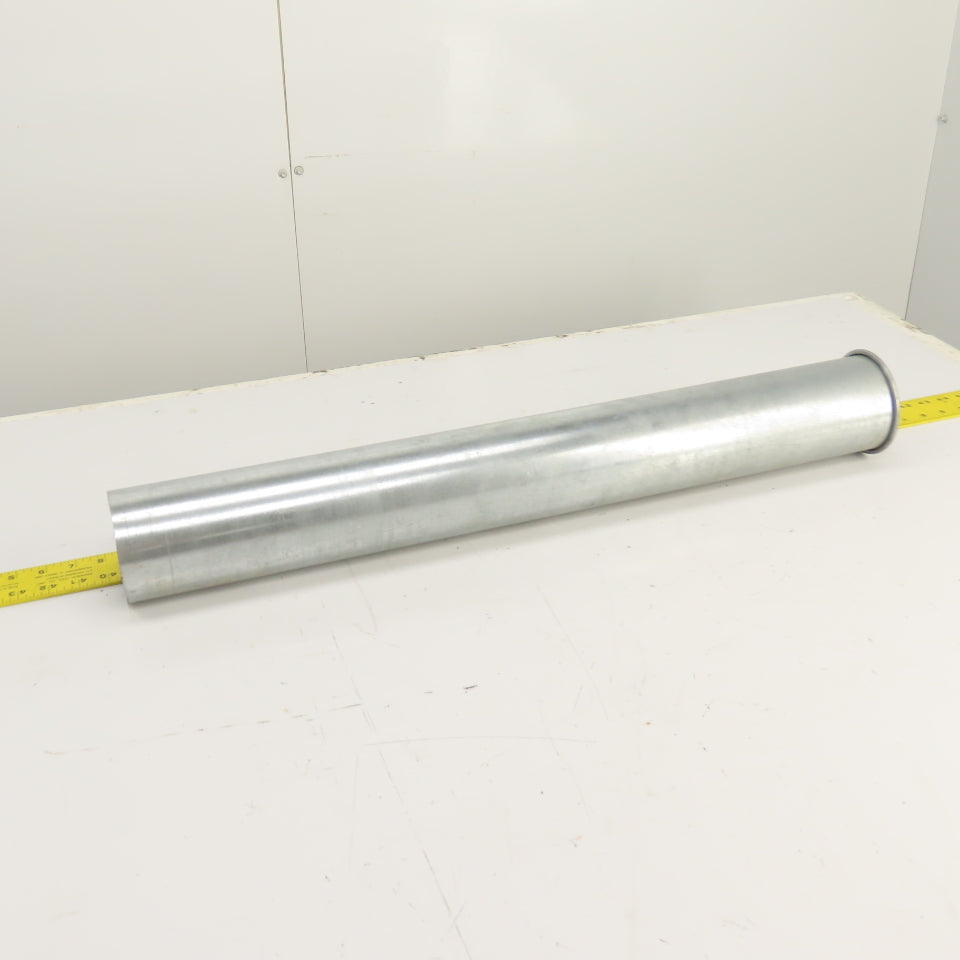 4" Nordfab Style Straight Rigid x 4" Round Machine Duct Hose Adapter 29-1/2" OAL