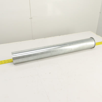 4" Nordfab Style Straight Rigid x 4" Round Machine Duct Hose Adapter 29-1/2" OAL