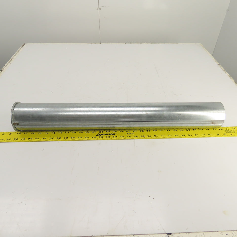 4" Nordfab Style Straight Rigid x 4" Round Machine Duct Hose Adapter 29-1/2" OAL