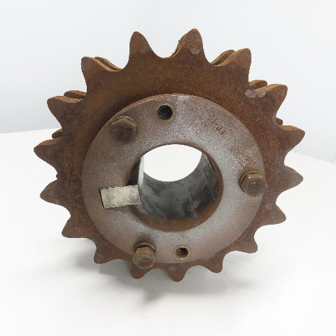 Browning S1-34 10-1/2" OD Two Strand Roller Chain Sprocket 3-1/4" Bore 17 Tooth