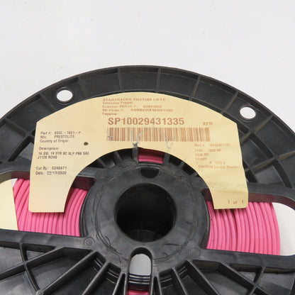 Prestolite 6SXL-1601-P Copper Wire 16 SXL 19 STR BC XLP PINK SAE J1128 1000' L