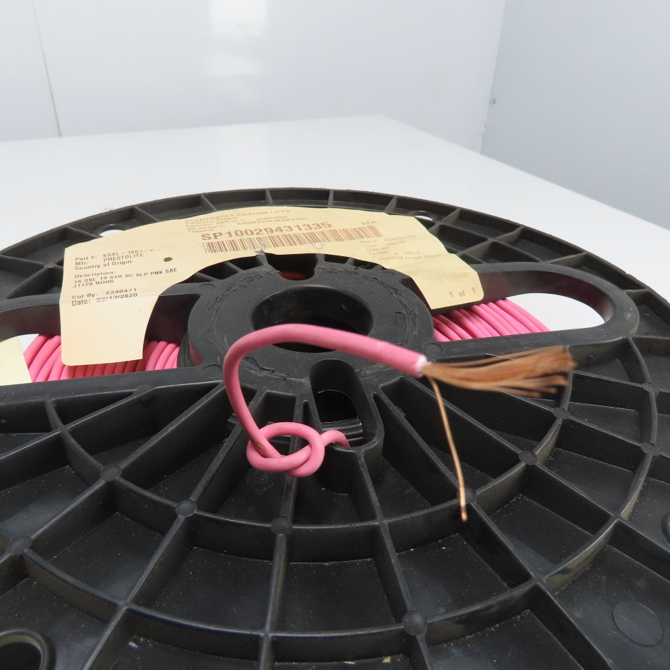 Prestolite 6SXL-1601-P Copper Wire 16 SXL 19 STR BC XLP PINK SAE J1128 1000' L