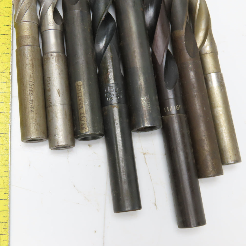 Misc. Lot Coolant Thru Drill Bits 23/32",43/64", 39/64", 11/16 Lot Of 8