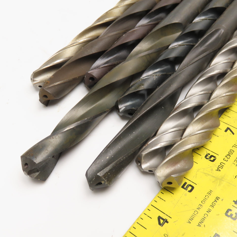 Misc. Lot Coolant Thru Drill Bits 23/32",43/64", 39/64", 11/16 Lot Of 8