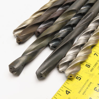 Misc. Lot Coolant Thru Drill Bits 23/32",43/64", 39/64", 11/16 Lot Of 8