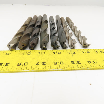 Misc. Lot Coolant Thru Drill Bits 23/32",43/64", 39/64", 11/16 Lot Of 8