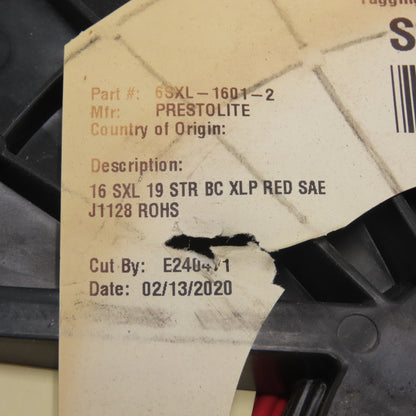 Prestolite 6SXL-1601-2 Bare Copper Conductor Wire 16AWG 500' L RED SXL SAE J1128