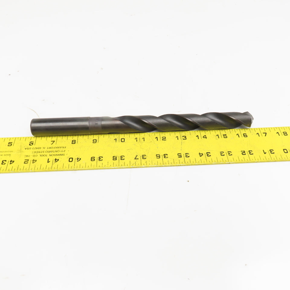 55/64" Twist Drill 2 Flute Coolant Thru HSS 11" OAL