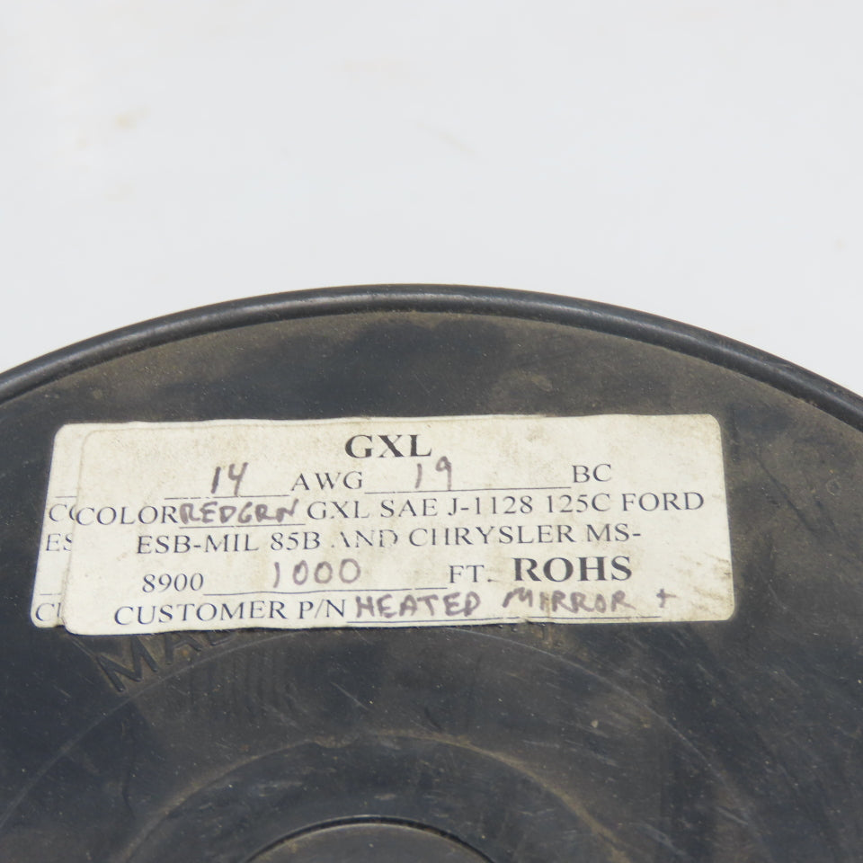 14AWG Strand Copper Wire 145' L E313389 SAE GXL J1128 125C Green