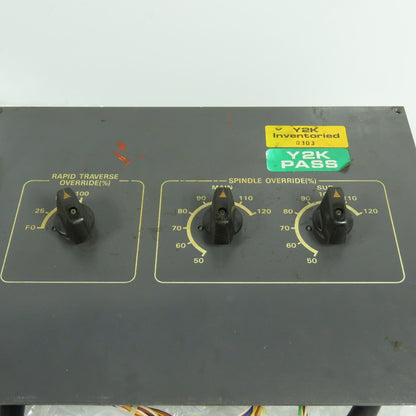 Tsugami Spindle & Rapid Traverse Override Operator Control Panel From NP32