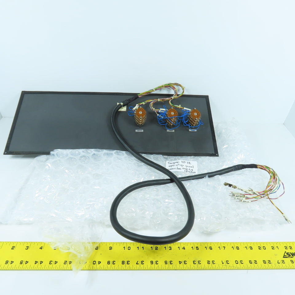 Tsugami Spindle & Rapid Traverse Override Operator Control Panel From NP32
