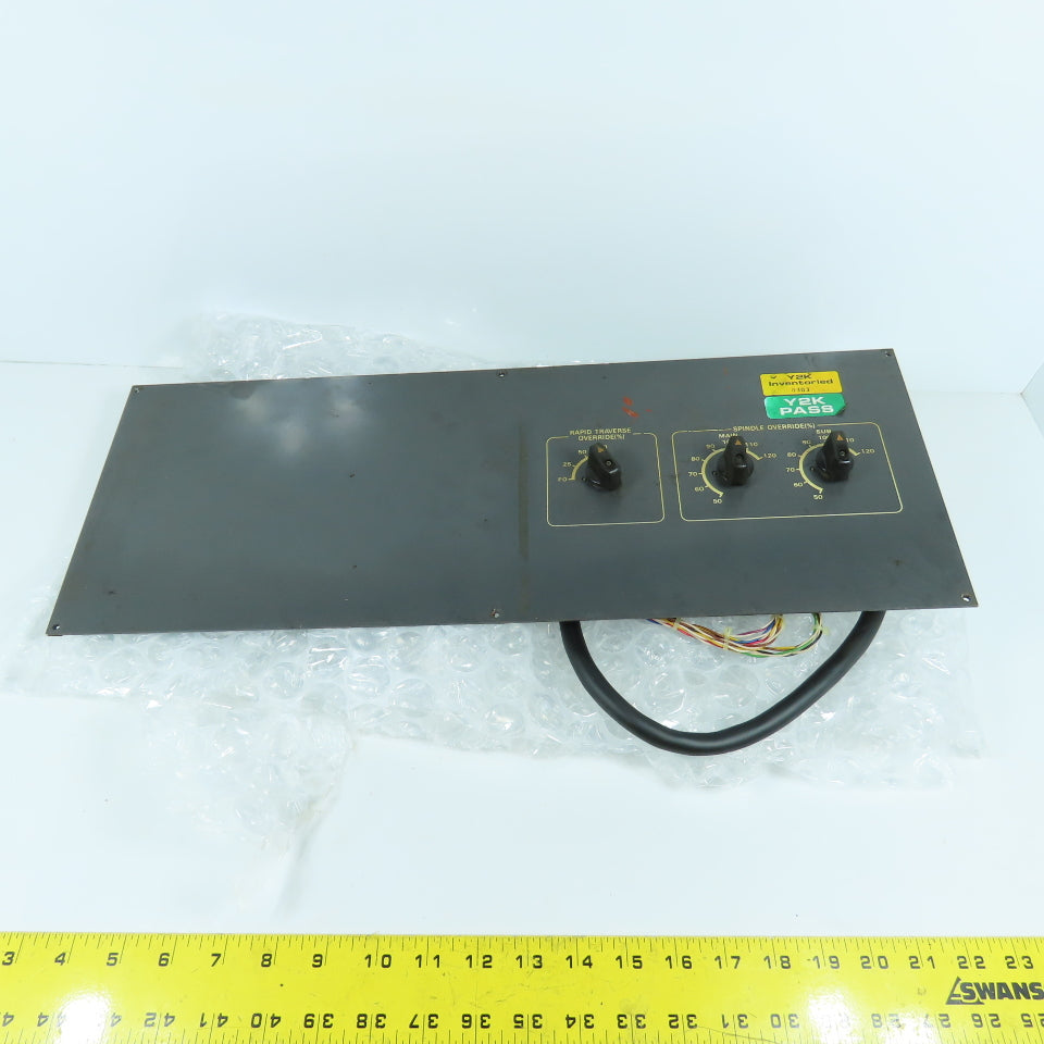 Tsugami Spindle & Rapid Traverse Override Operator Control Panel From NP32