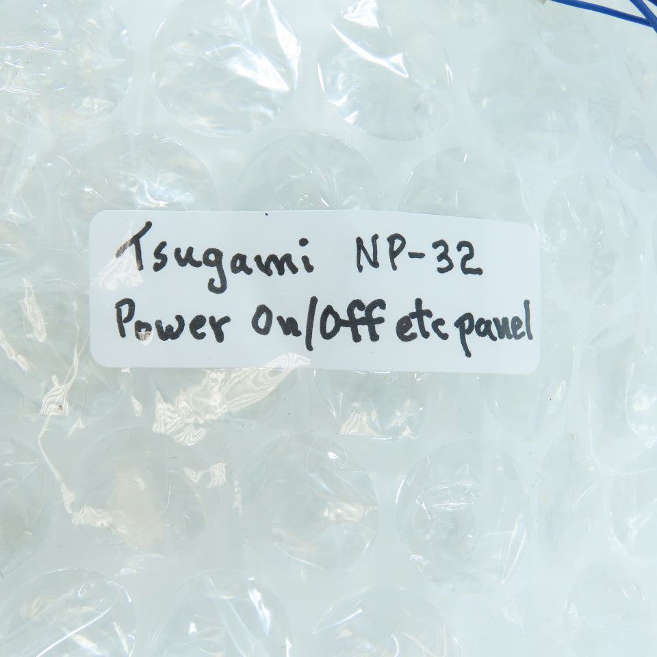Tsugami Power On/Off & Overtravel Release Operator Control Panel From NP32