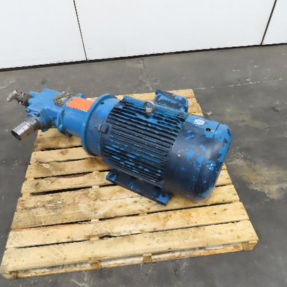 Leeson N 326T11FB5 30Hp 1180RPM 208-230/460V 326T Motor W/ Hydraulic Pump