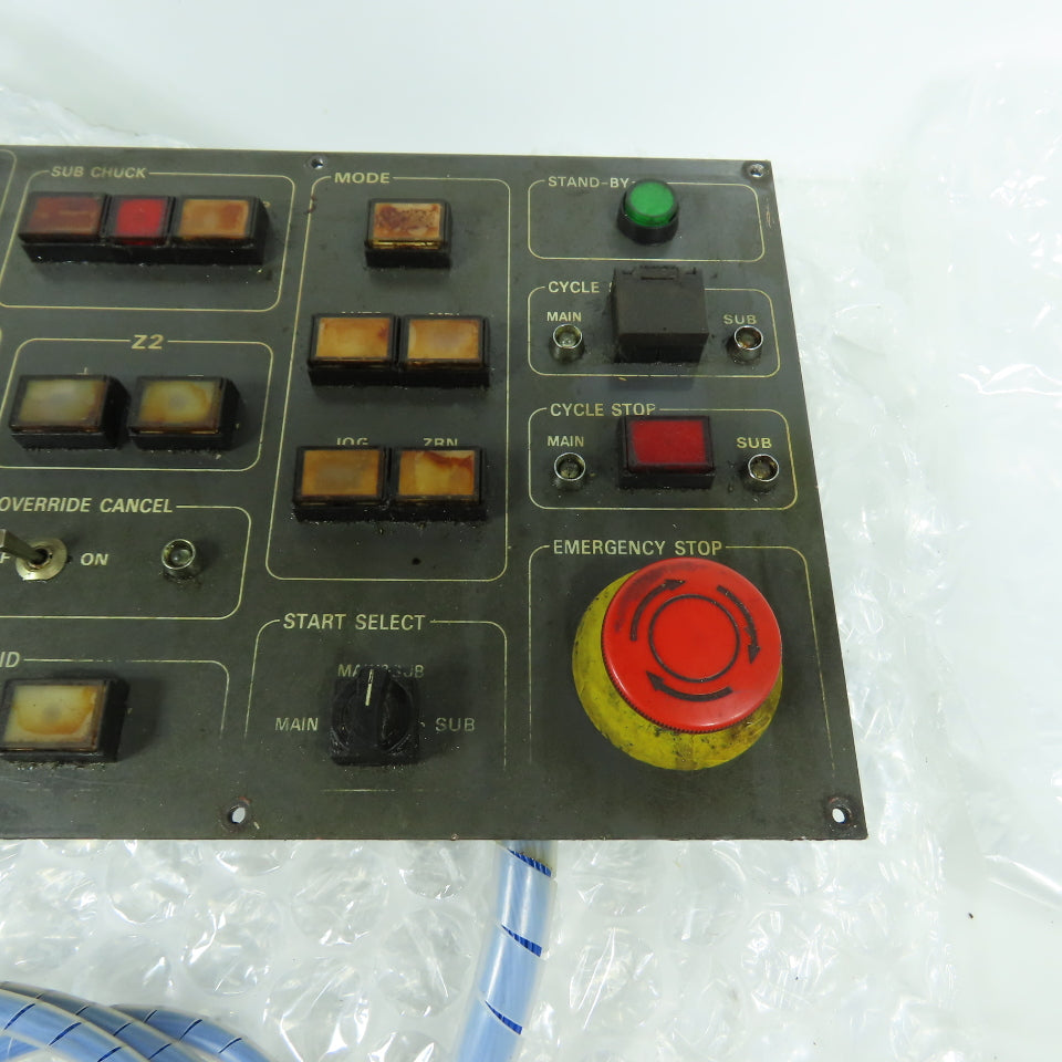 Tsugami Main Operator Control Panel From NP32 Swiss Lathe