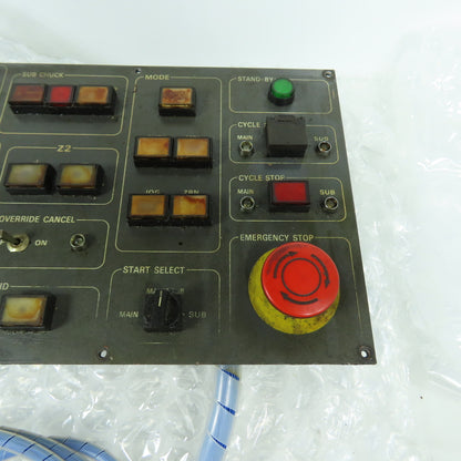 Tsugami Main Operator Control Panel From NP32 Swiss Lathe