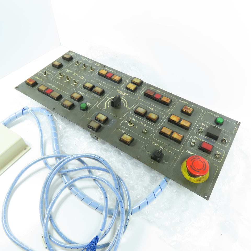 Tsugami Main Operator Control Panel From NP32 Swiss Lathe